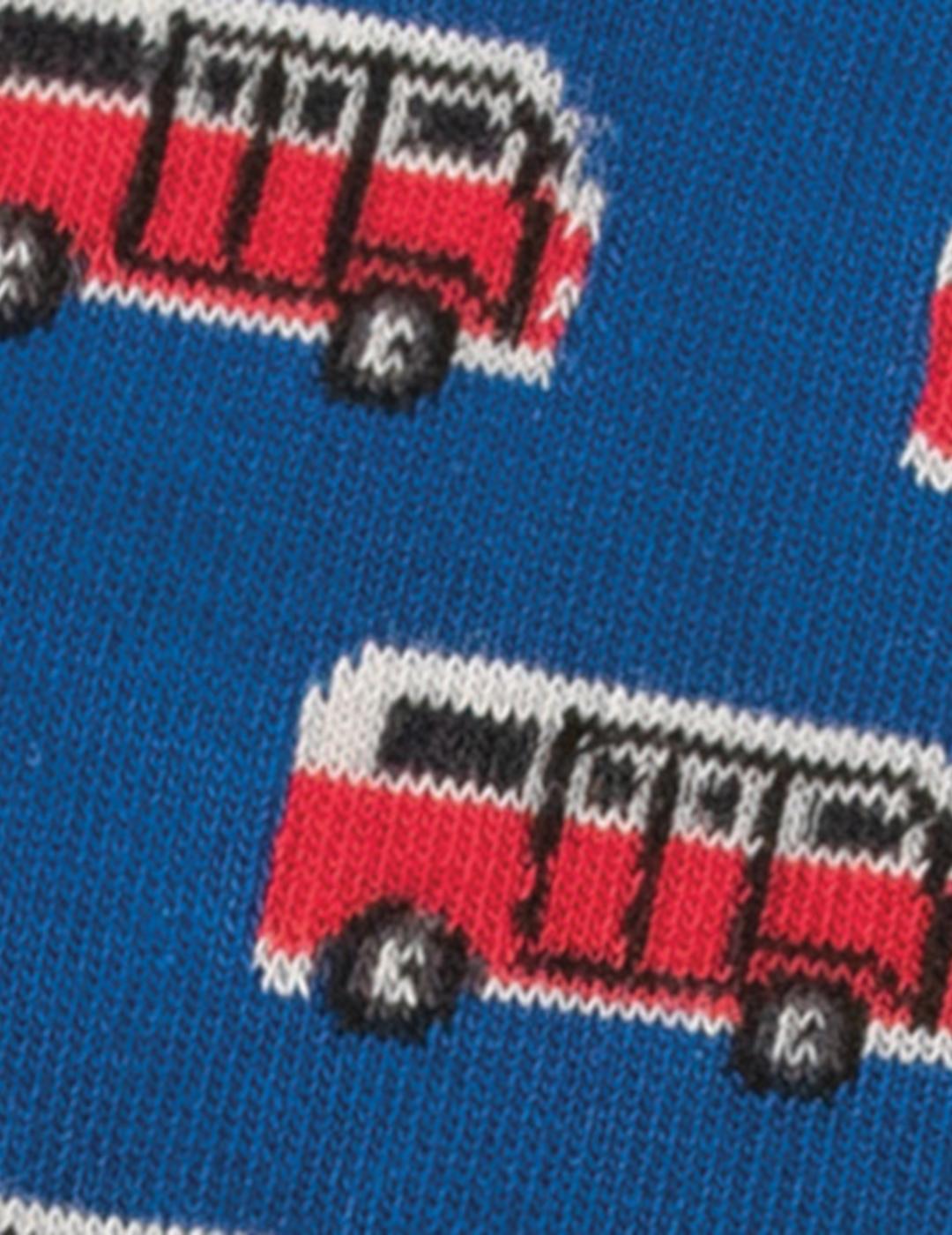CABAIA CALCETINES INSEPARABLES AZUL AUTOBUS ROJO