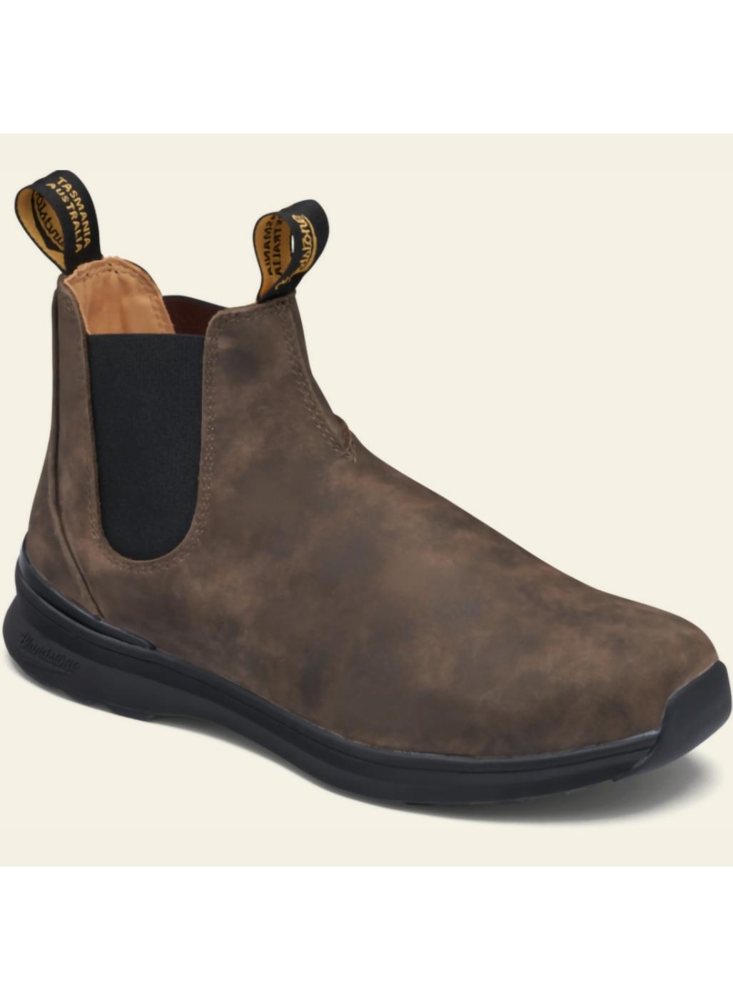 BLUNDSTONE 2142 BOTA BROWN SUEDE BLACK ELASTIC