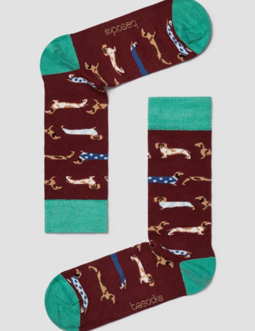 BESOCKS BEPETS BURGUNDY