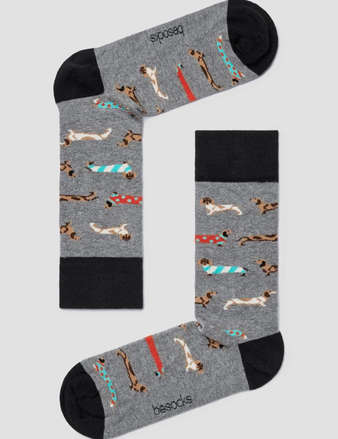 BESOCKS CALCETINES BEPETS GRIS