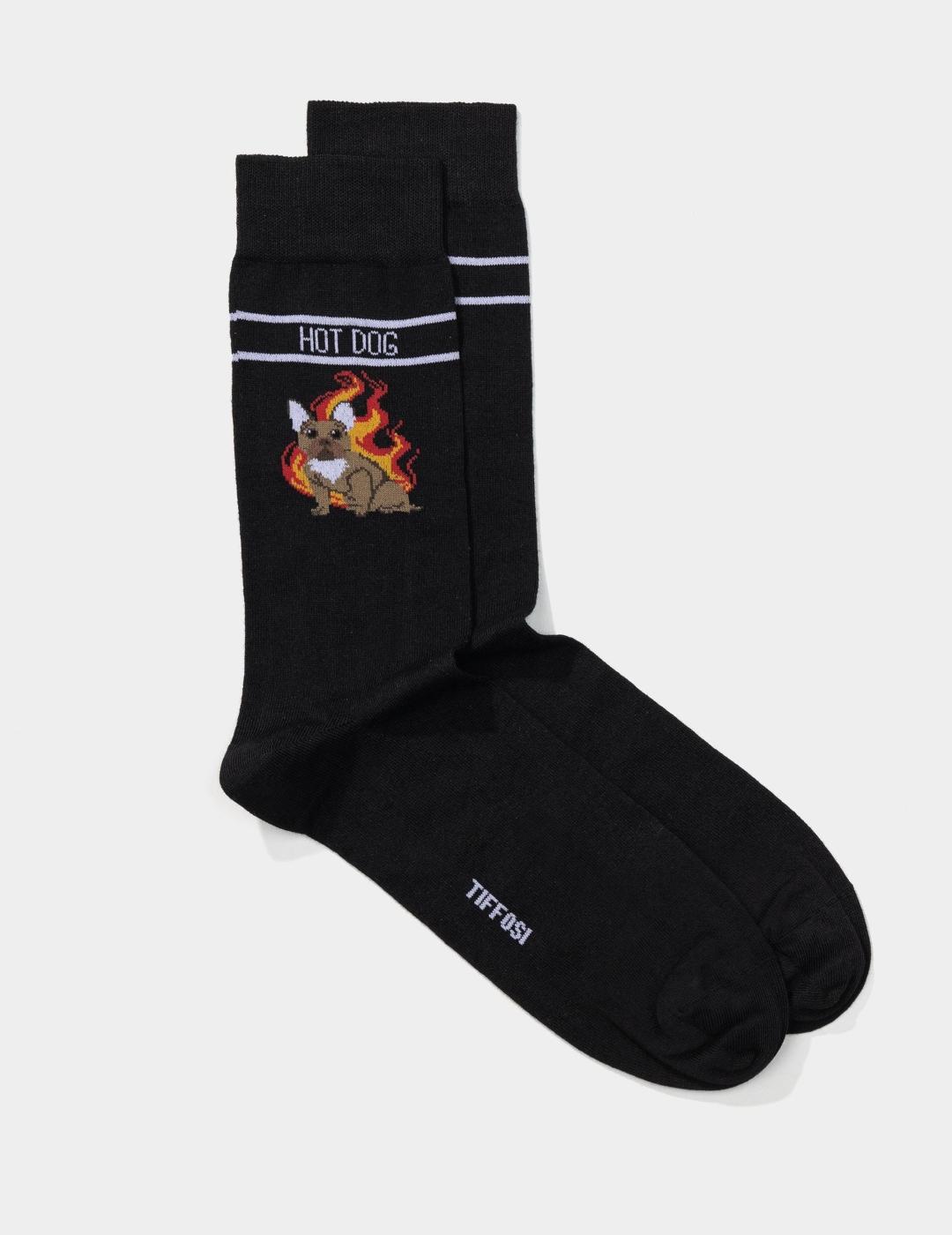 TIFFOSI CALCETIN TOBILLERO NEGRO AL