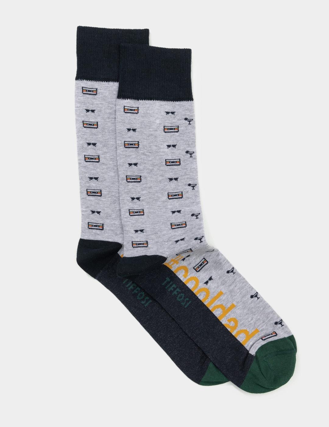 TIFFOSI CALCETINES DAD GRIS