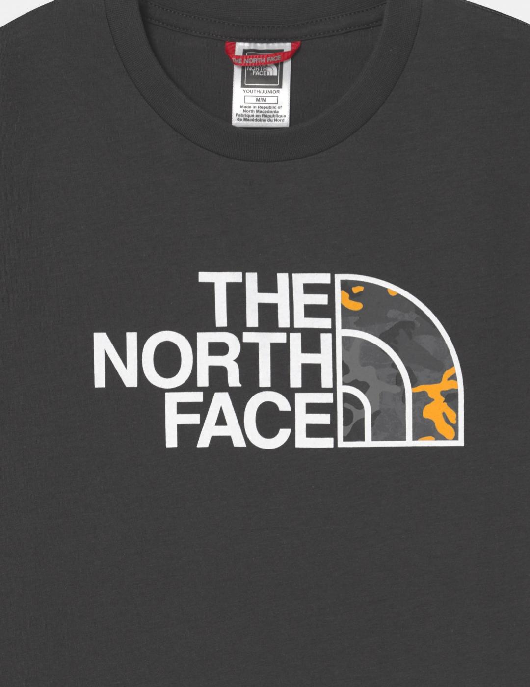 NORTH FACE CAMISETA EASY YOUTH NEGRO CAMO