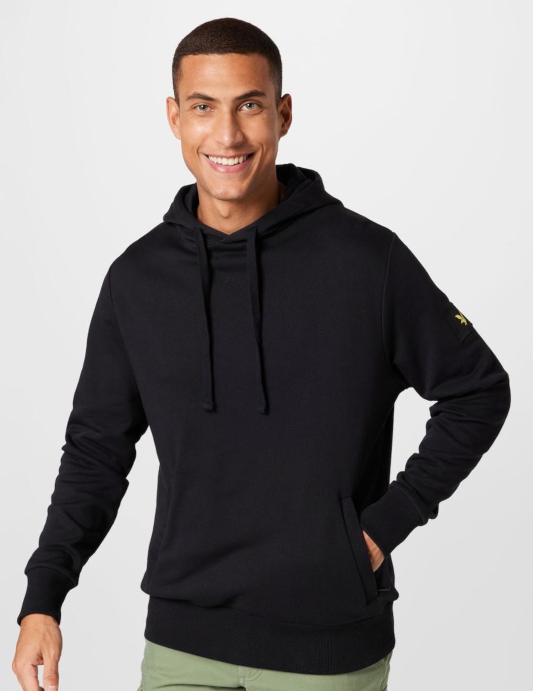 LYLE&SCOTT SUDADERA CAPUCHA NEGRA