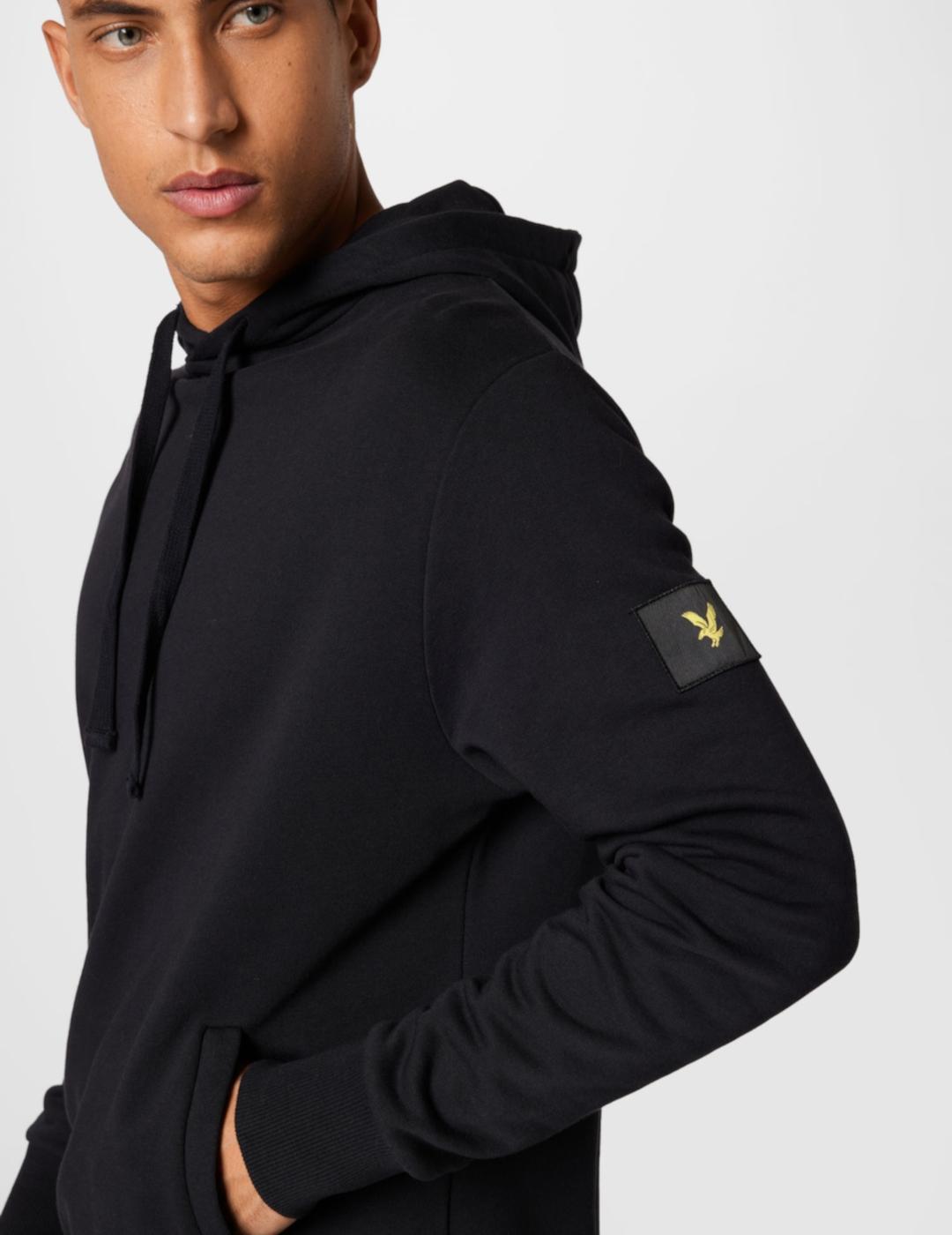 LYLE&SCOTT SUDADERA CAPUCHA NEGRA
