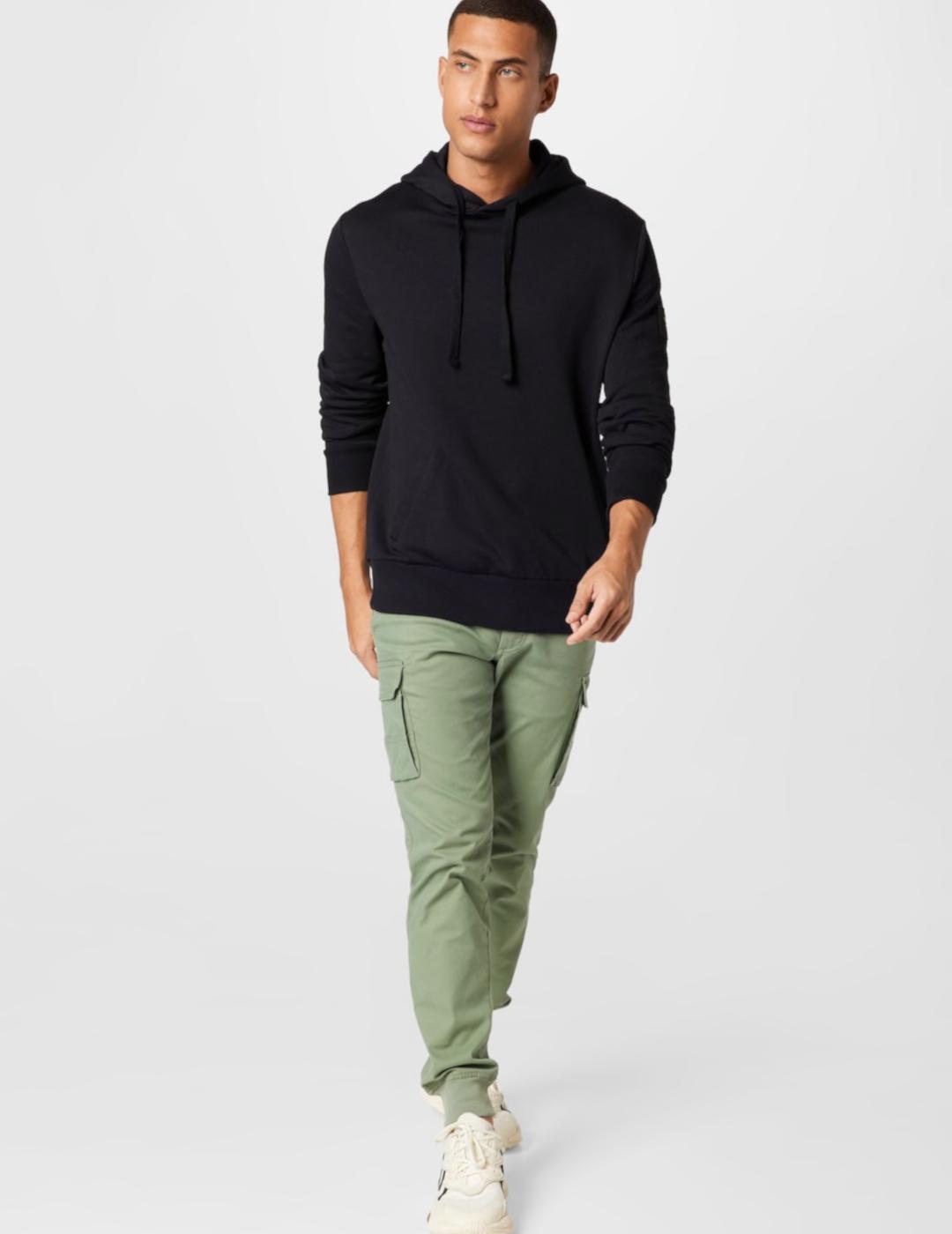 LYLE&SCOTT SUDADERA CAPUCHA NEGRA