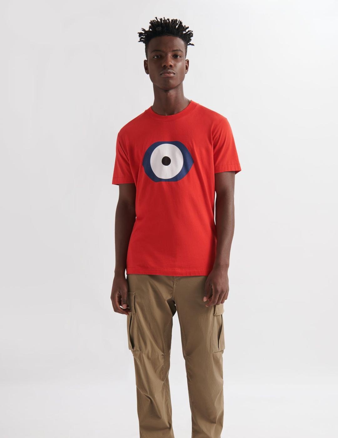 LOREAK MENDIAN CAMISETA ROJA BEGIHAUNDI