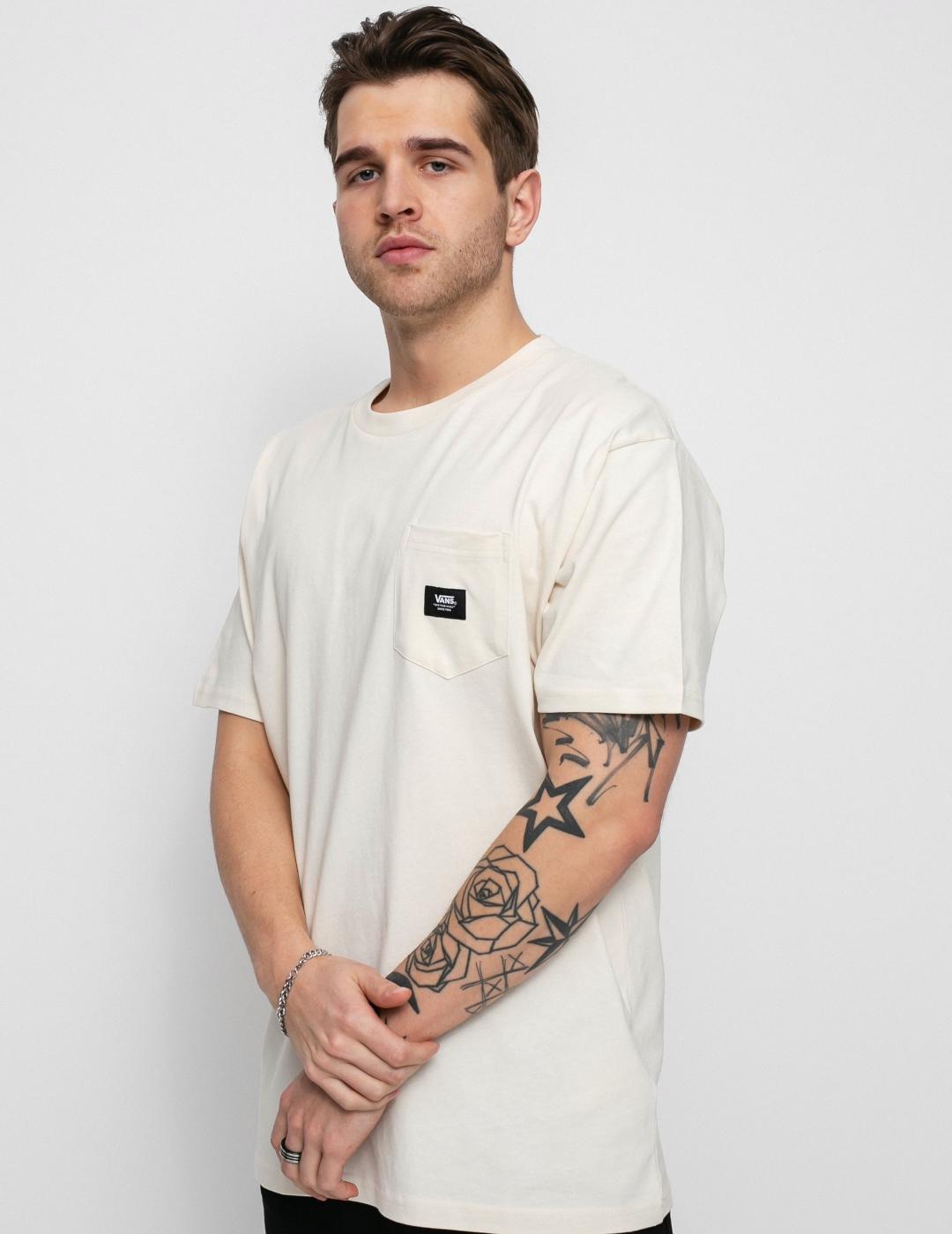 VANS CAMISETA PATCH POCKET BEIGE