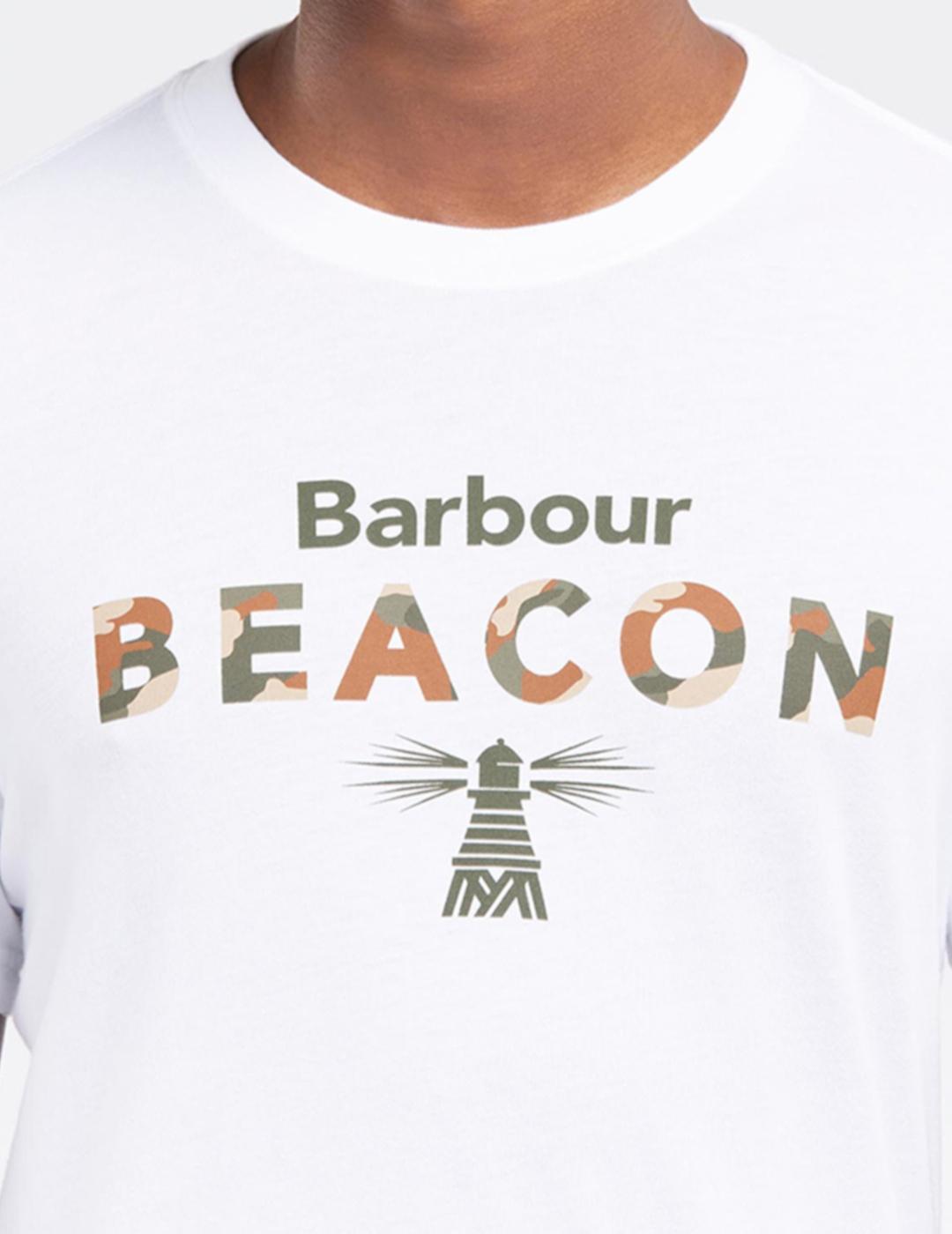 BARBOUR CAMISETA BLANCA CAMO