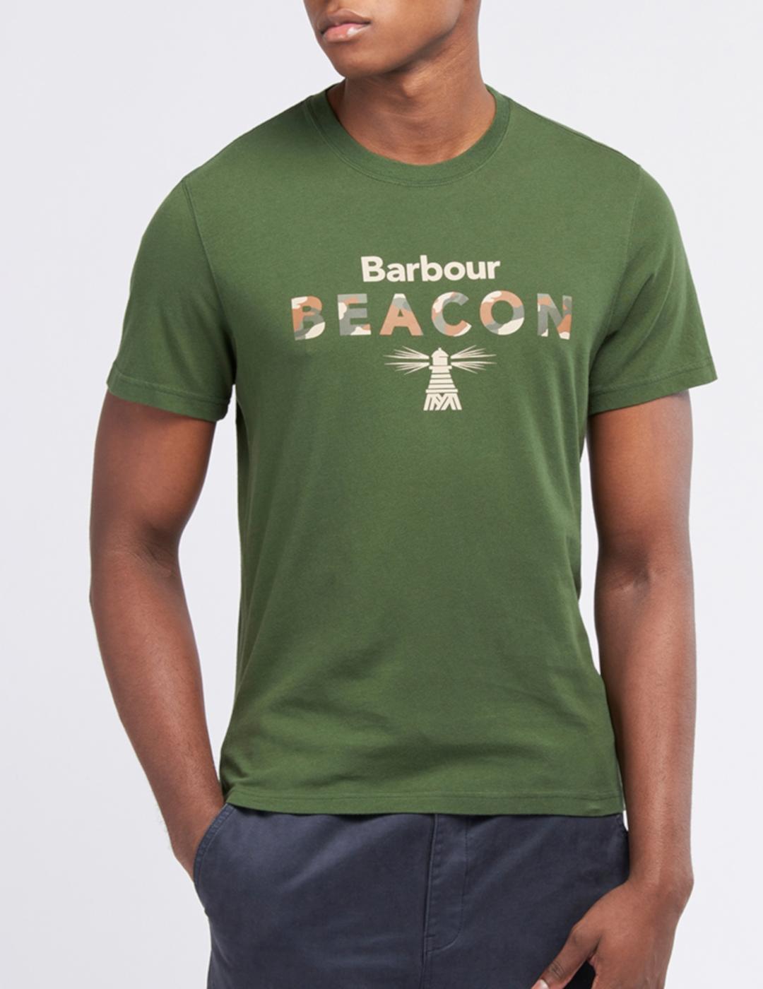 BARBOUR CAMISETA VERDE OLIVA CAMO