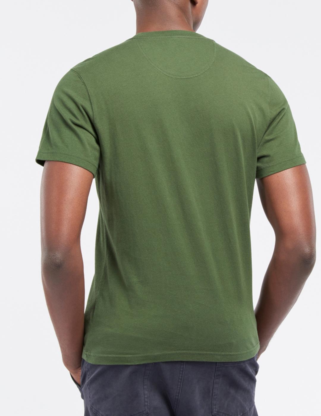 BARBOUR CAMISETA VERDE OLIVA CAMO