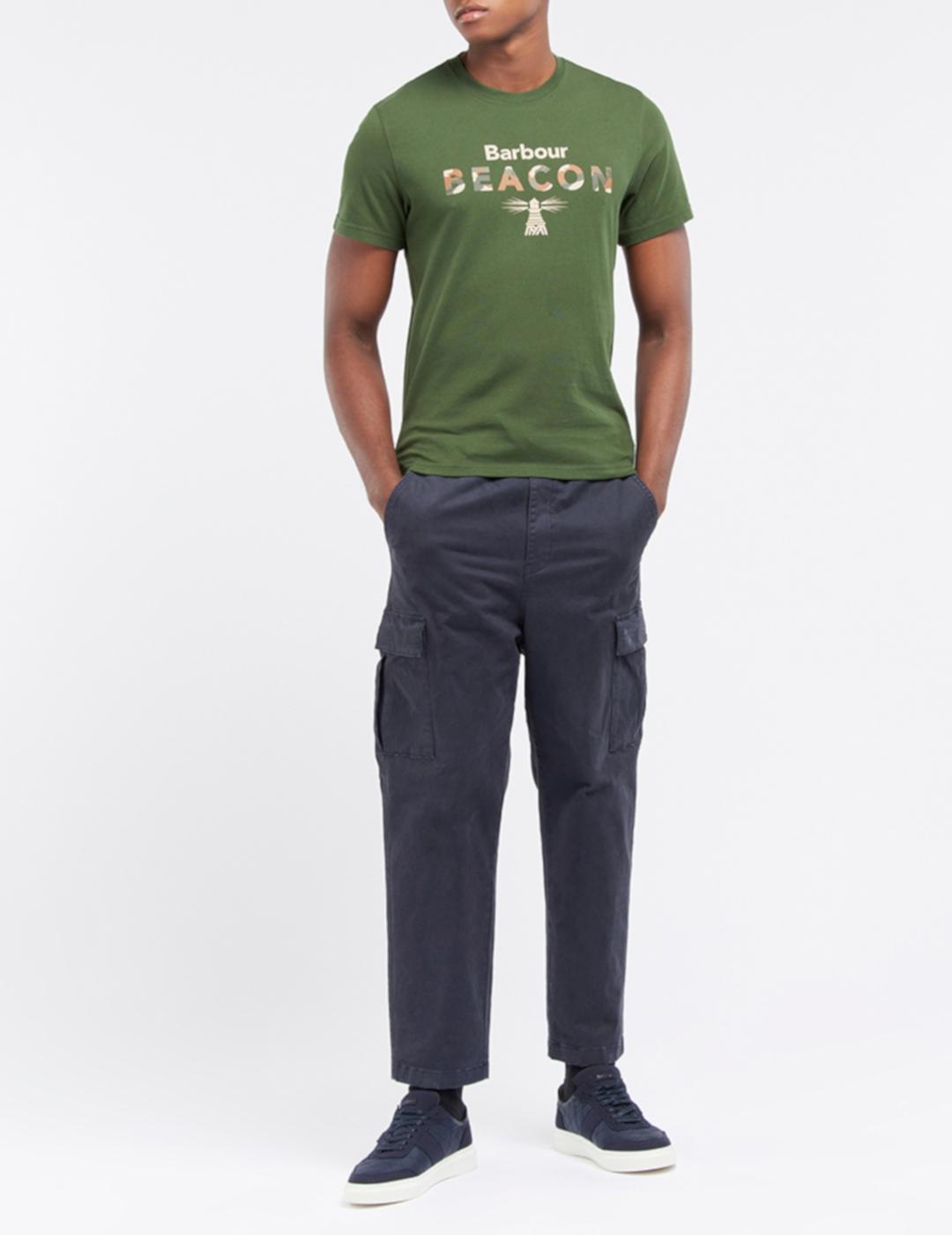 BARBOUR CAMISETA VERDE OLIVA CAMO