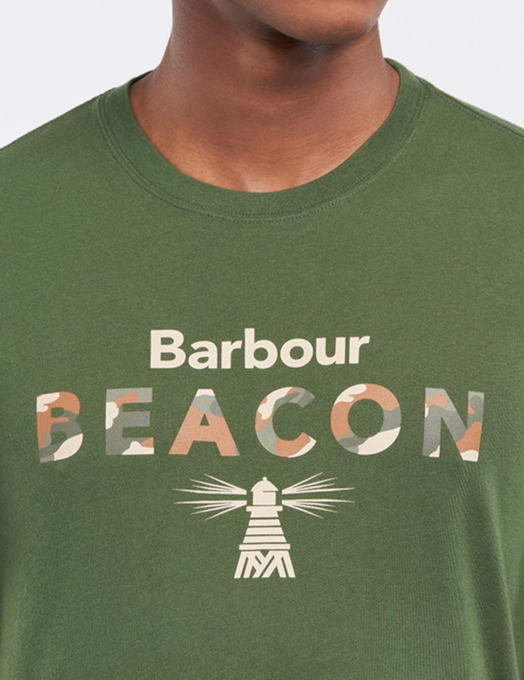 BARBOUR CAMISETA VERDE OLIVA CAMO