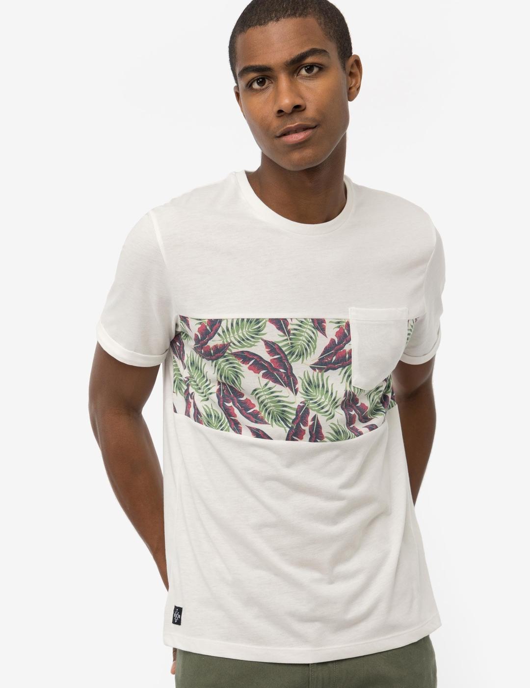 TIFFOSI CAMISETA BEIGE ESTAMPADA FORKSVILLE