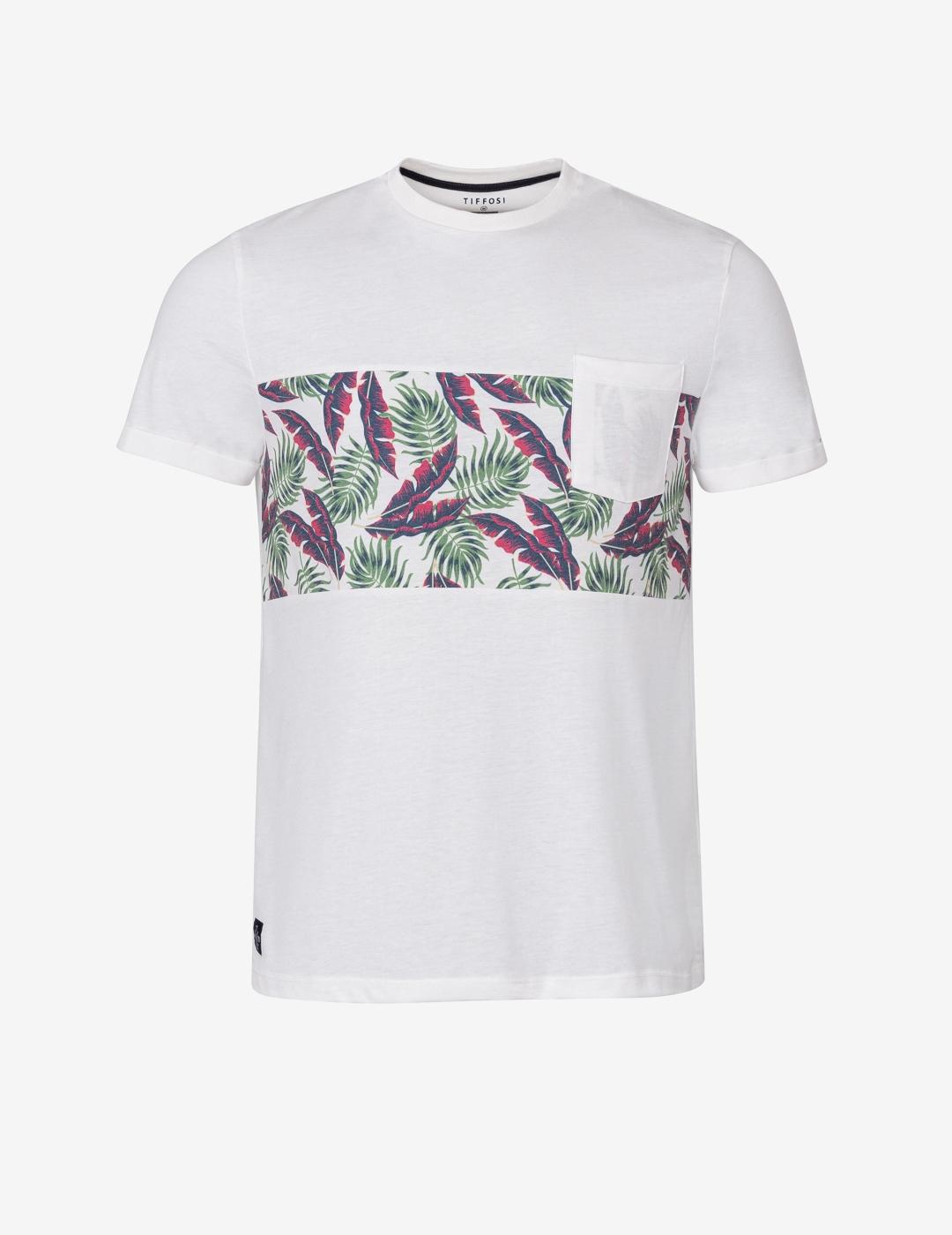 TIFFOSI CAMISETA BEIGE ESTAMPADA FORKSVILLE