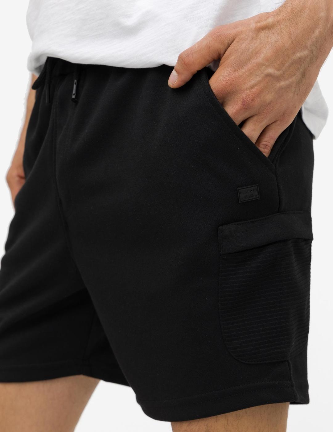 TIFFOSI BERMUDAS FLEECE NEGRO