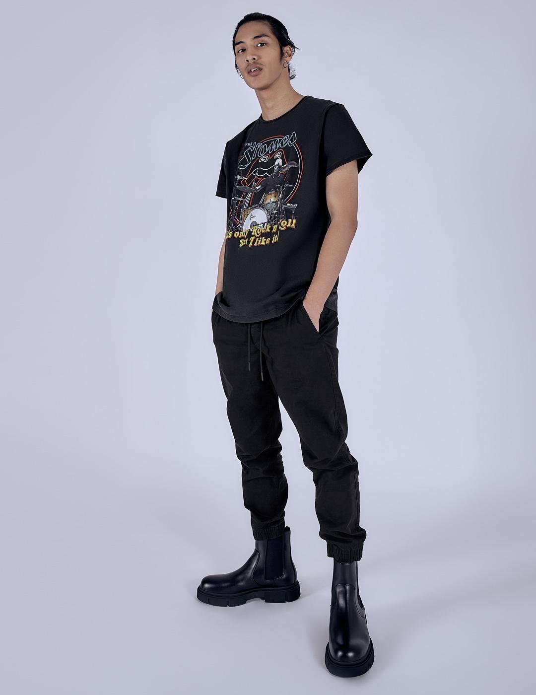 LE CRANE CAMISETA CHARLIE SKULL NEGRA