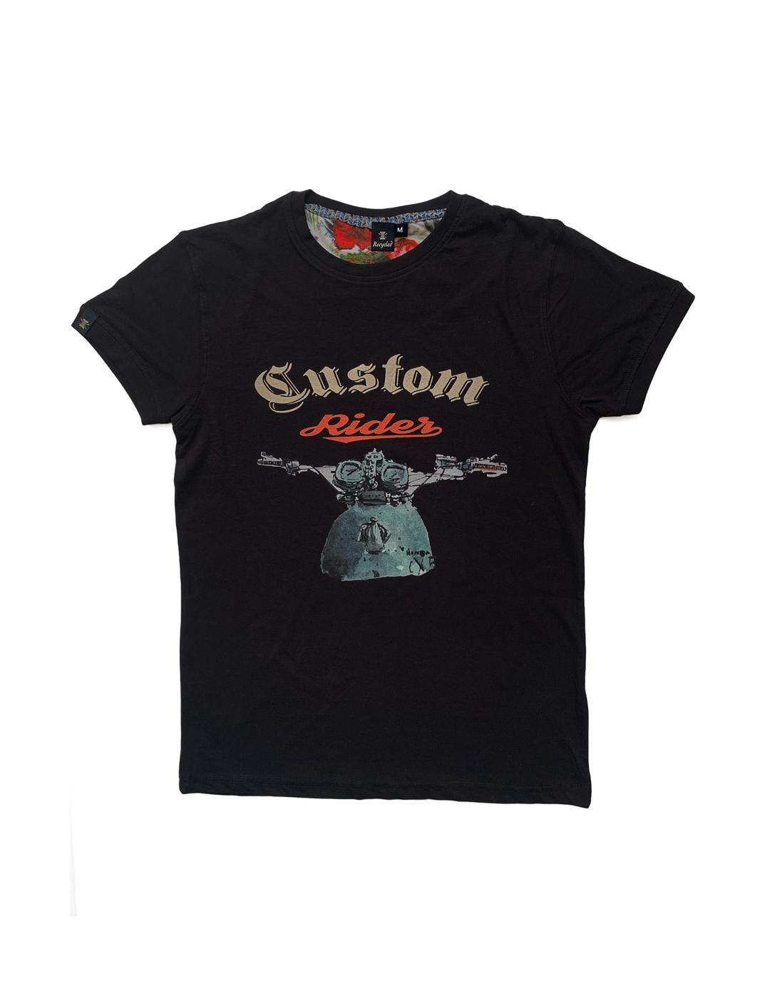 RECYCLED CAMISETA CUSTOM NEGRA
