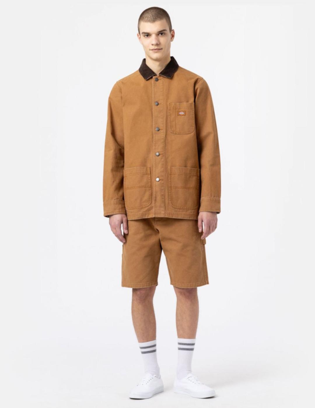 DICKIES DUCK CANVAS SHORT STONE WASHED BROWN