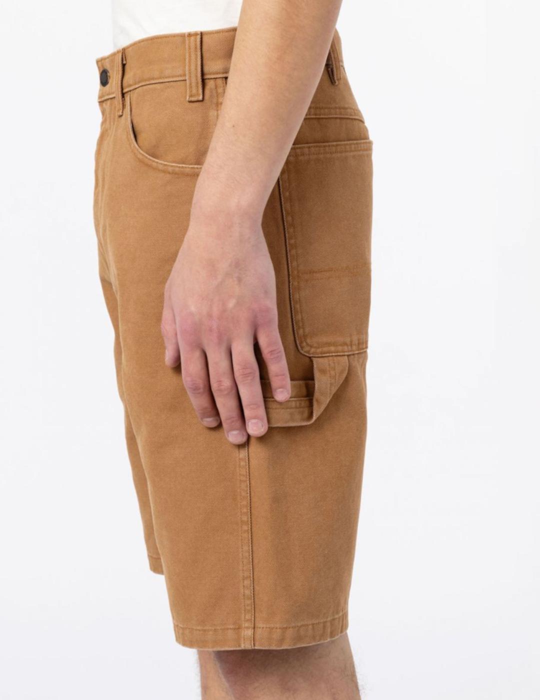 DICKIES DUCK CANVAS SHORT STONE WASHED BROWN