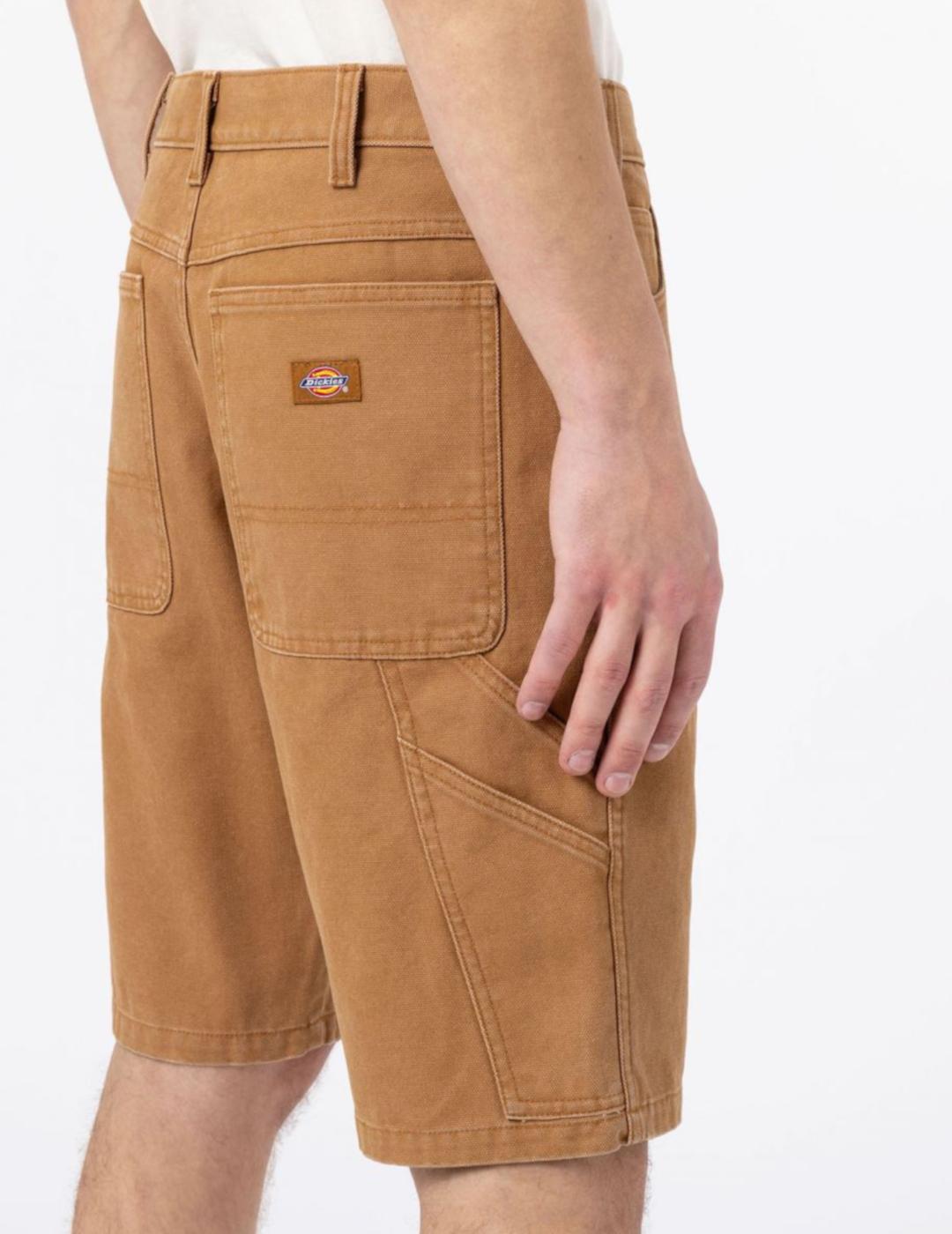 DICKIES DUCK CANVAS SHORT STONE WASHED BROWN