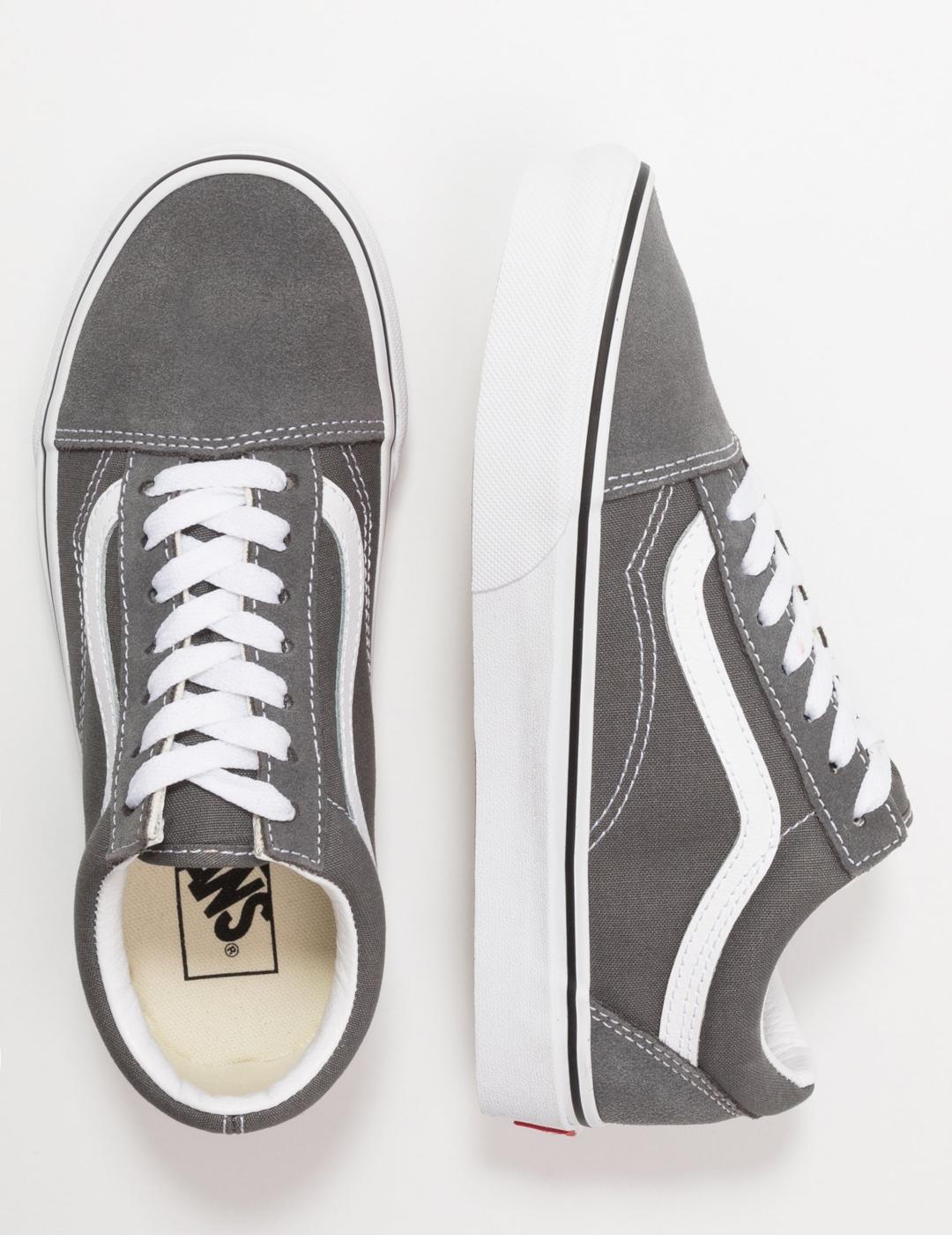VANS OLD SKOOL PEWTER TRUE WHITE GRIS
