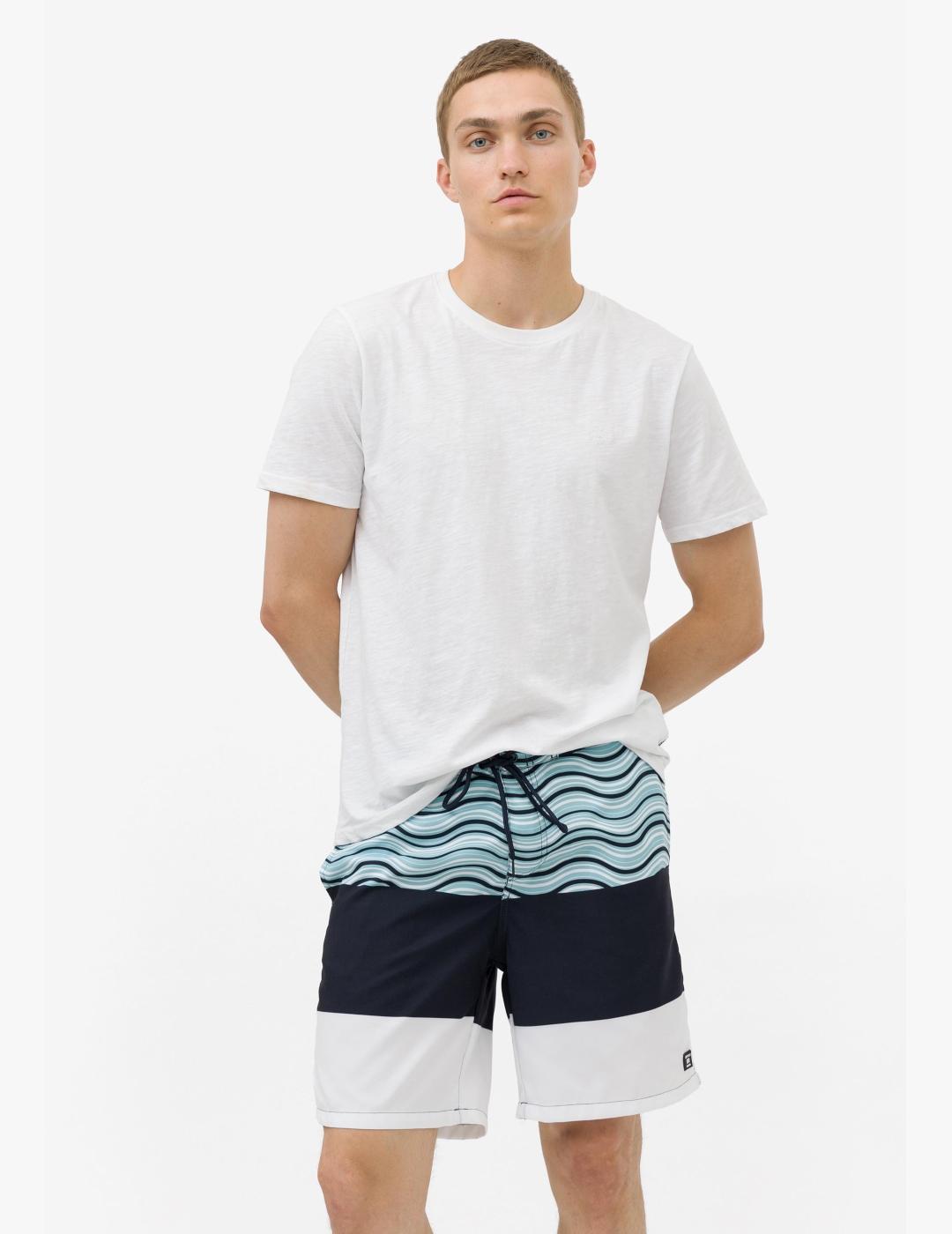 TIFFOSI BAÑADOR ESTAMPADO AZUL