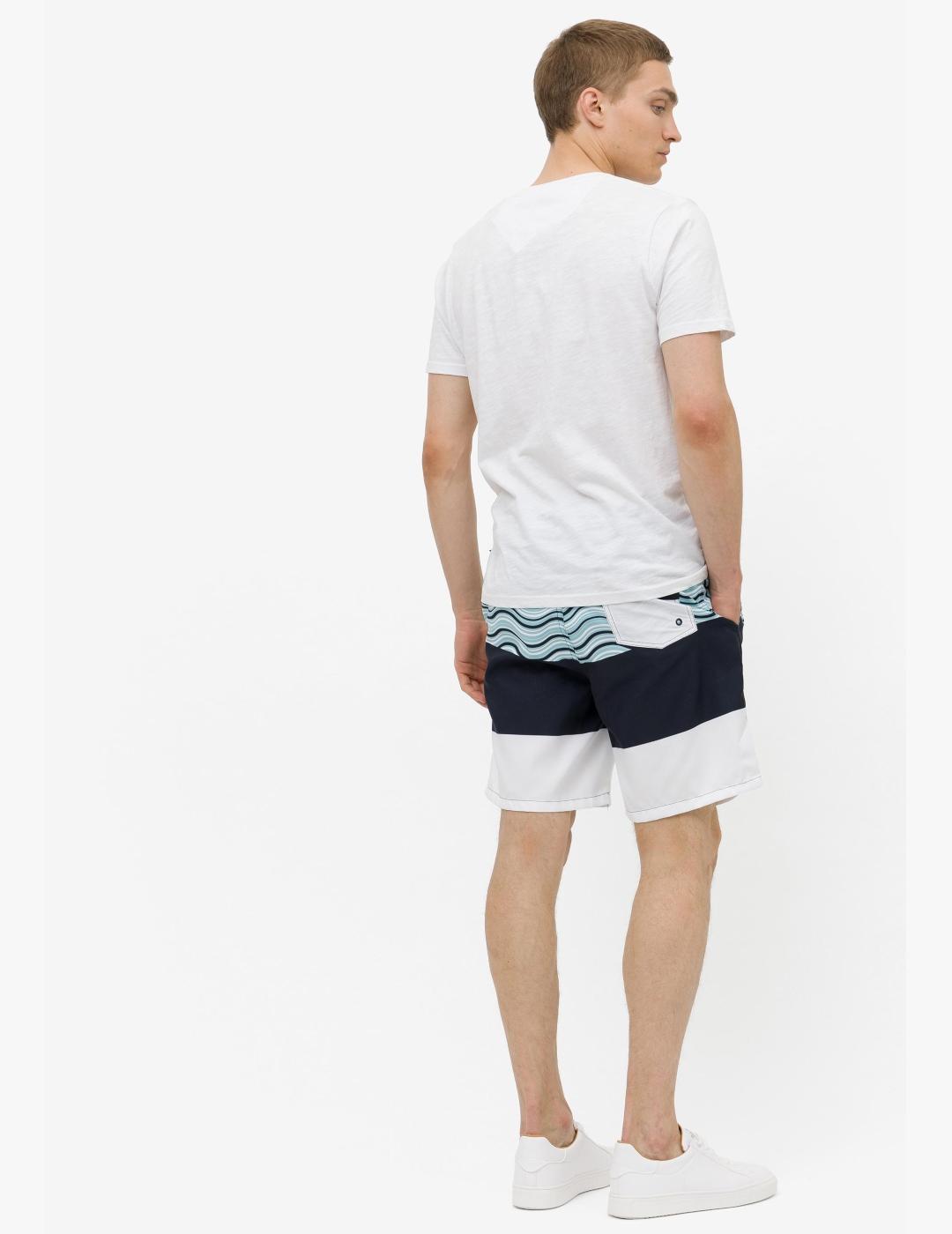 TIFFOSI BAÑADOR ESTAMPADO AZUL