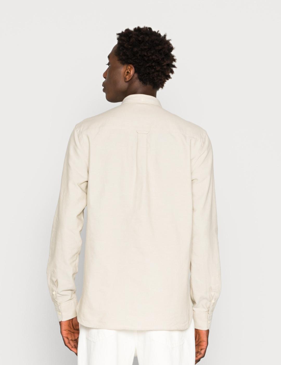 LYLE&SCOTT CAMISA OXFORD BEIGE