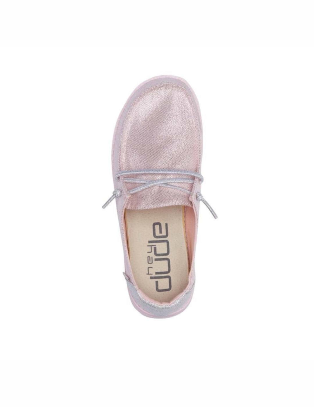 HEY DUDE WENDY YOUTH SPARKLING PINK