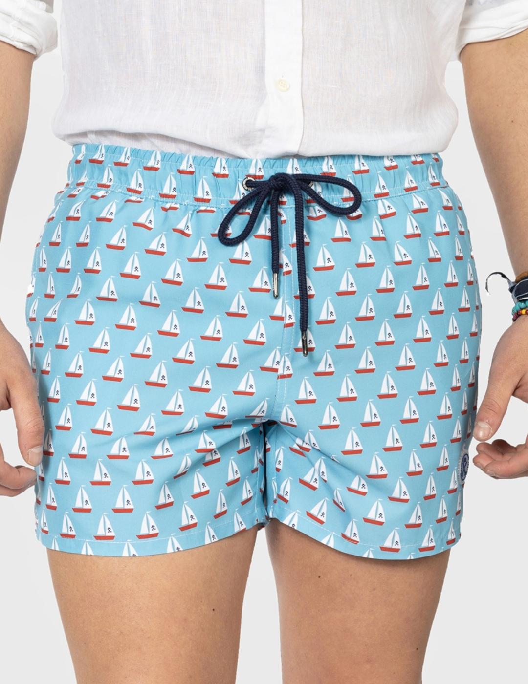 HARPER BAÑADOR SAILBOAT ICON TURQUESA