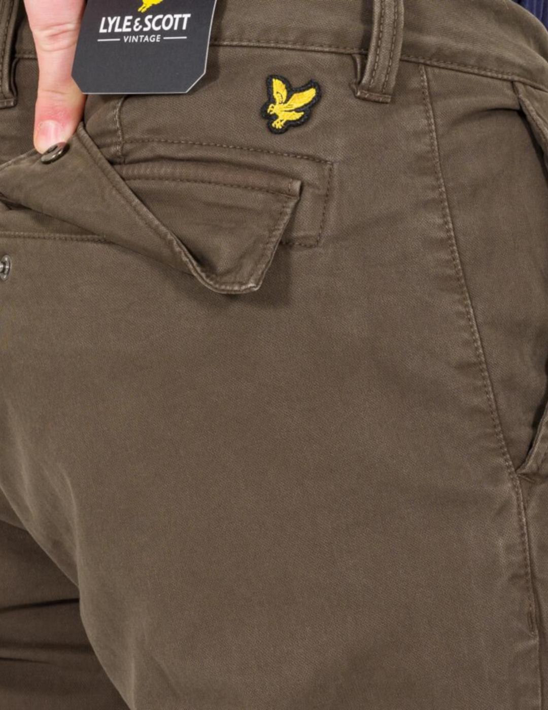 LYLE&SCOTT PANTALÓN CARGO VERDE KAKI
