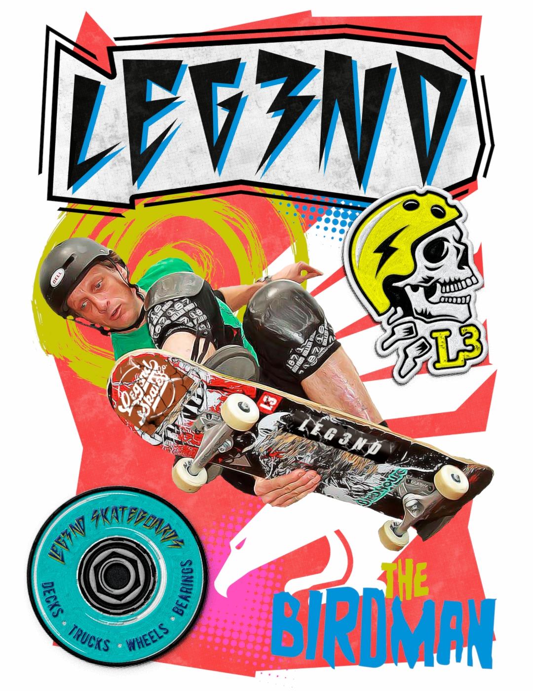 LEG3ND SUDADERA HAWK GRIS