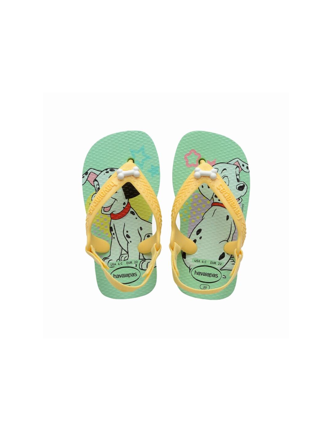 Chanclas Havaianas verdes para niños.