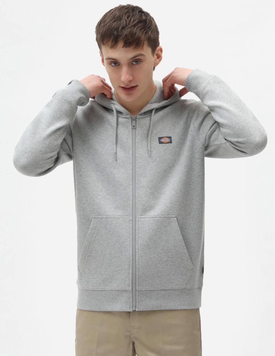 DICKIES SUDADERA GRIS CREMALLERA OAKPORT ZIP