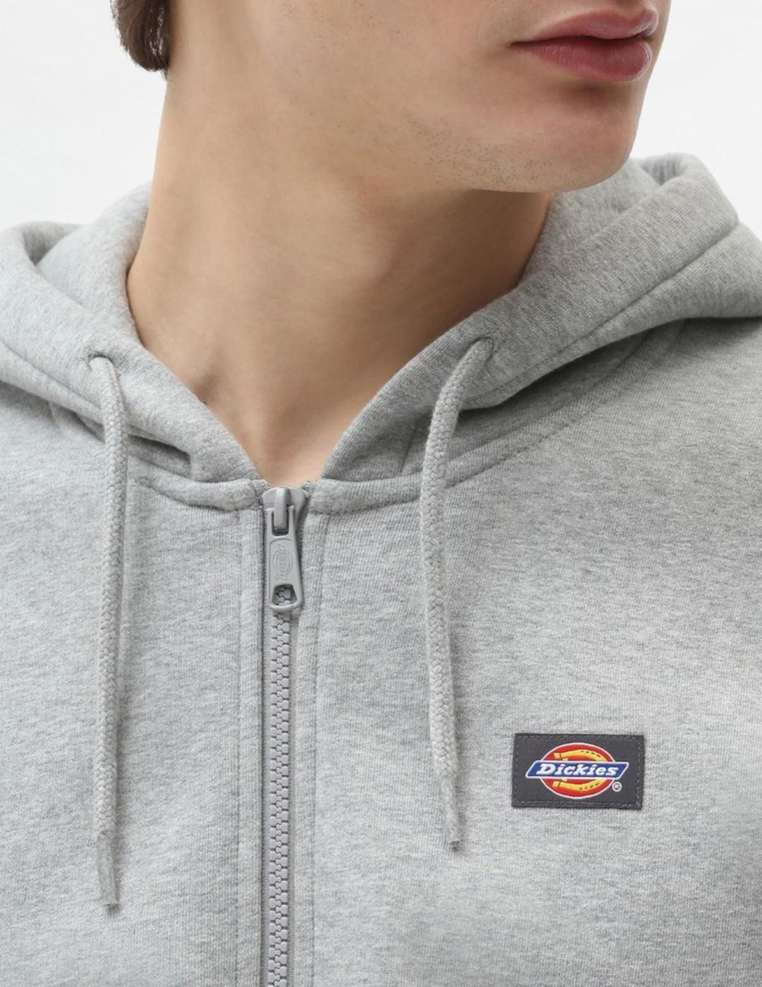 DICKIES SUDADERA GRIS CREMALLERA OAKPORT ZIP