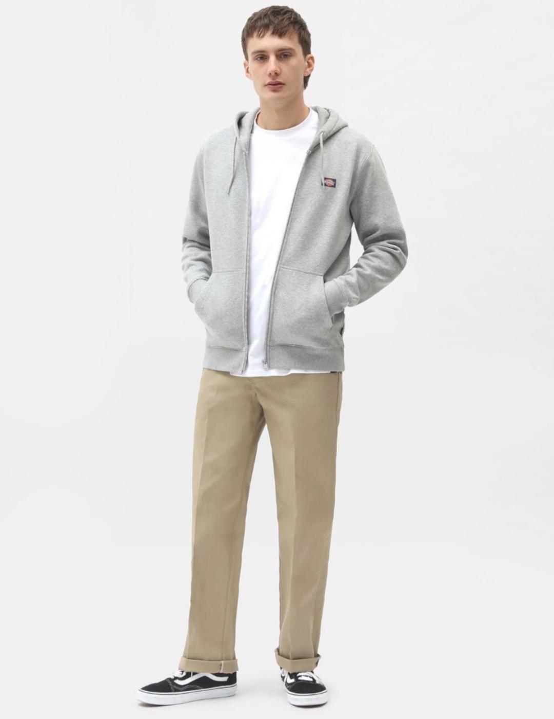 DICKIES SUDADERA GRIS CREMALLERA OAKPORT ZIP