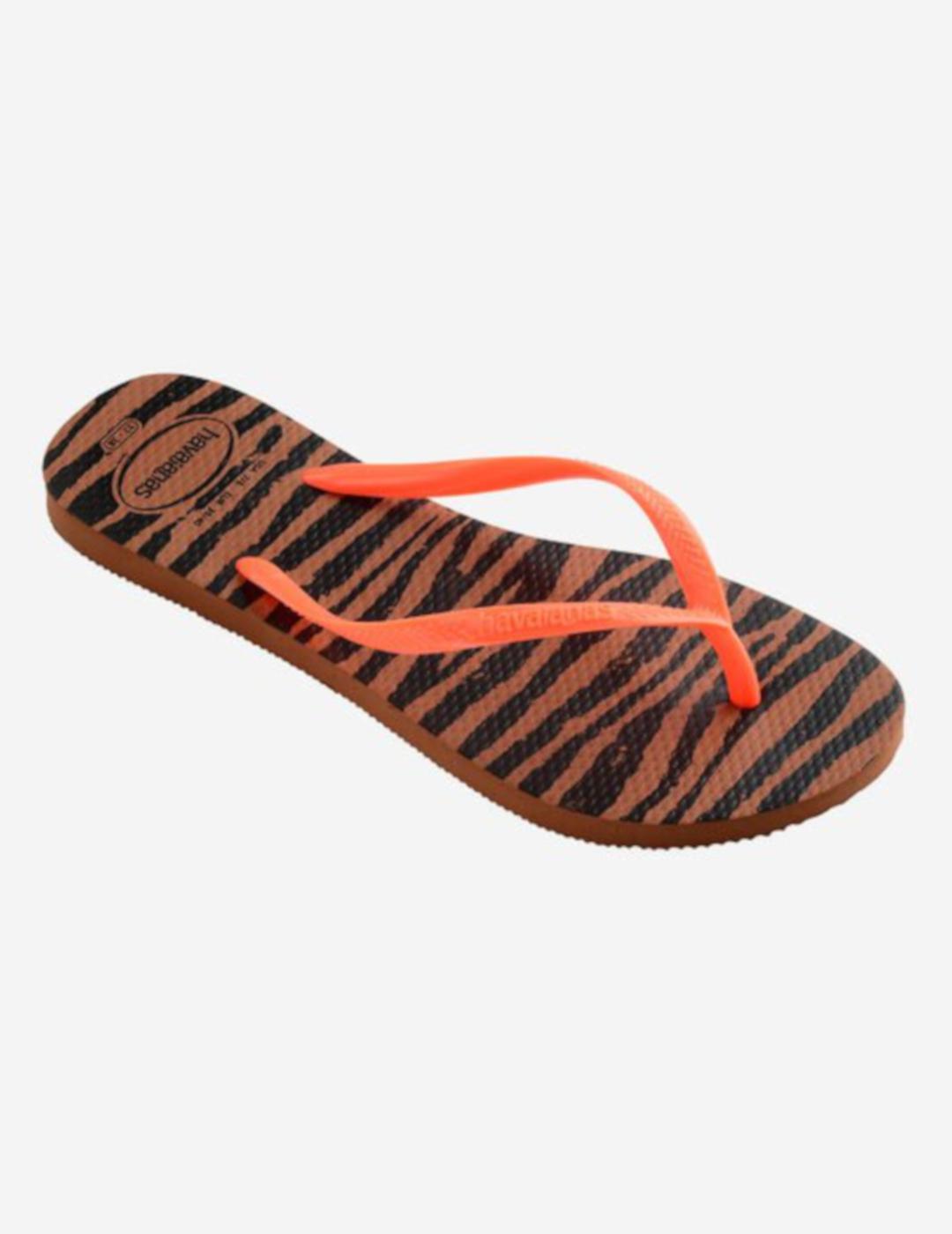HAVAIANAS SLIM ANIMALS RUST ORANGE