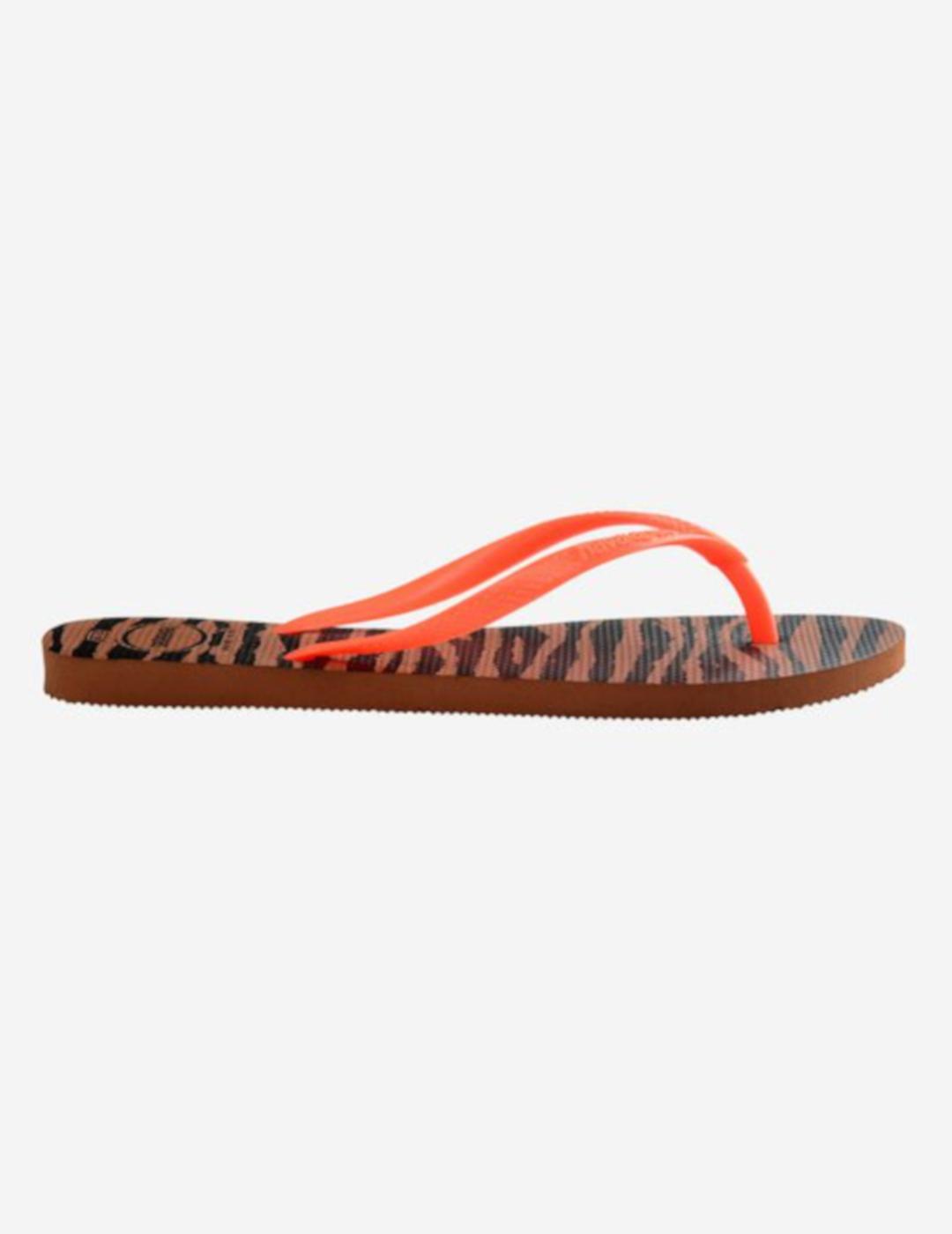 HAVAIANAS SLIM ANIMALS RUST ORANGE