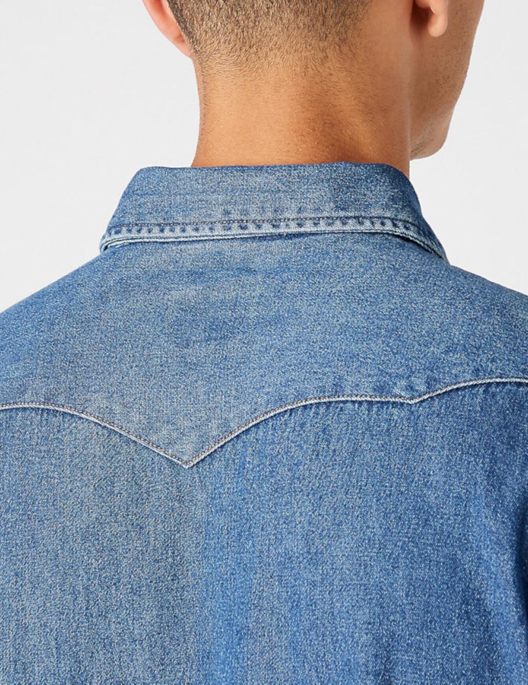 WRANGLER CAMISA DENIM OSCURO 1 YEAR