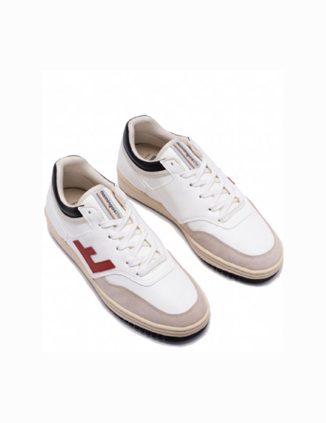 FLAMINGO ZAPATILLA RETRO 90 WHITE RED BICOLOR