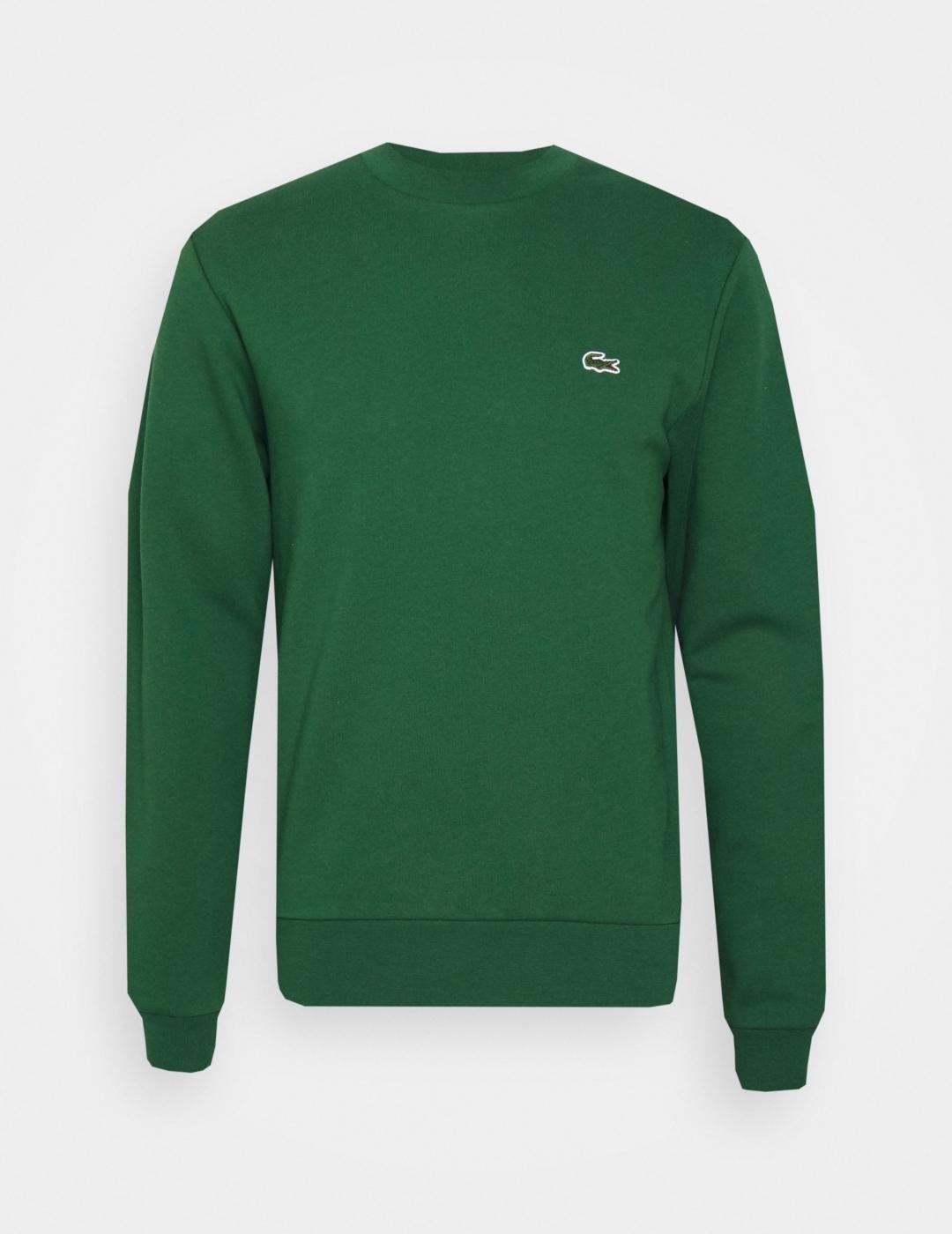 LACOSTE SUDADERA CUELLO REDONDO VERDE