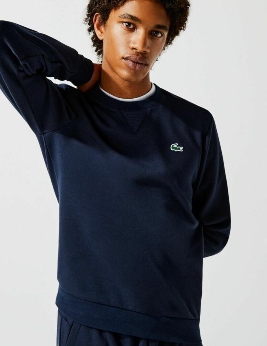 LACOSTE SUDADERA MARINO CUELLO REDONDO