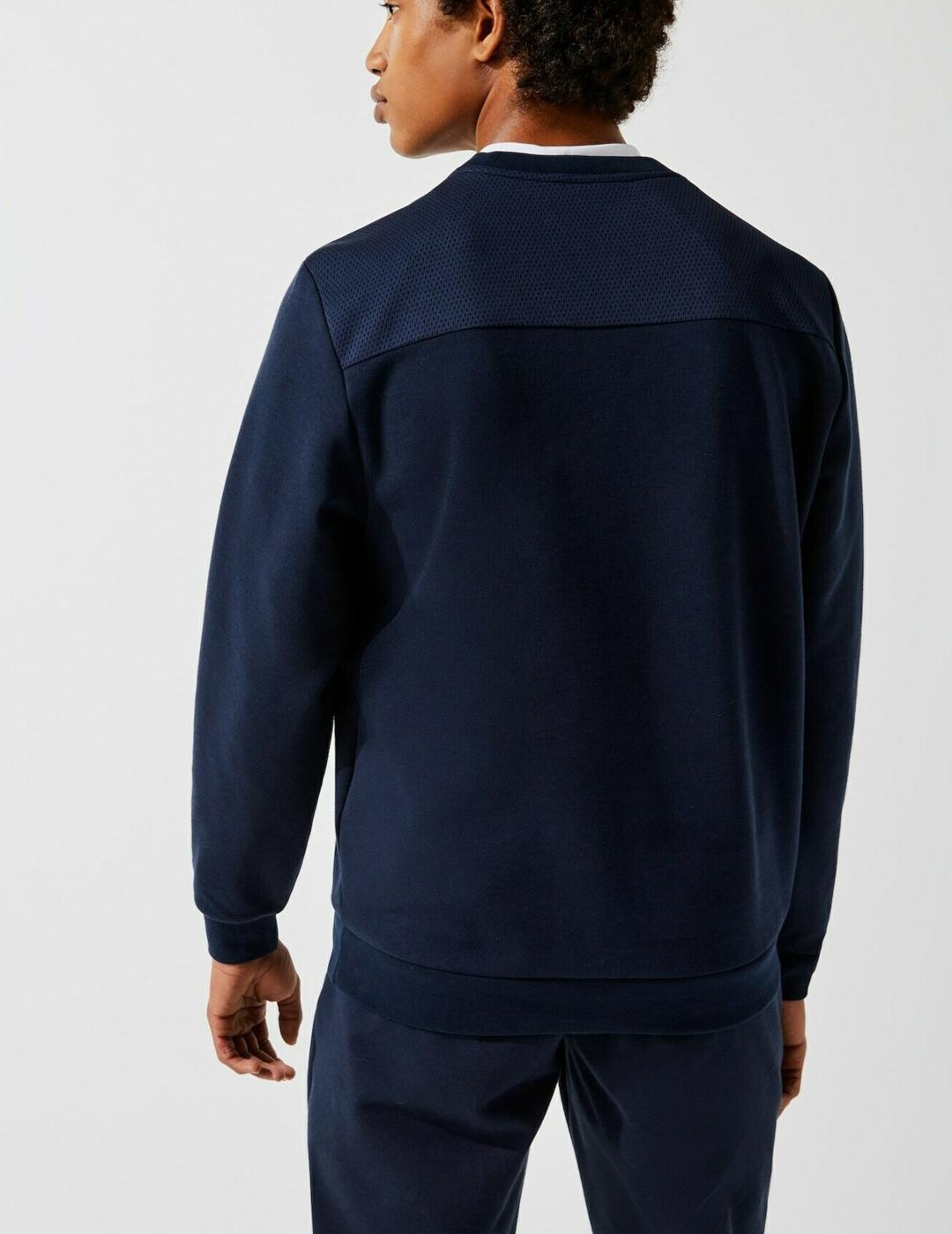 LACOSTE SUDADERA MARINO CUELLO REDONDO