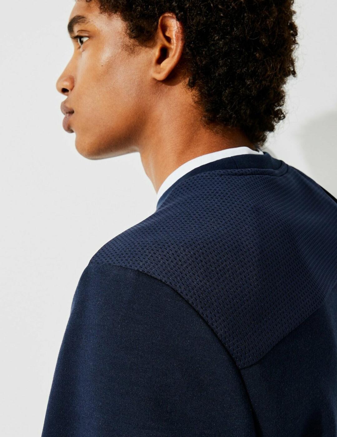 LACOSTE SUDADERA MARINO CUELLO REDONDO