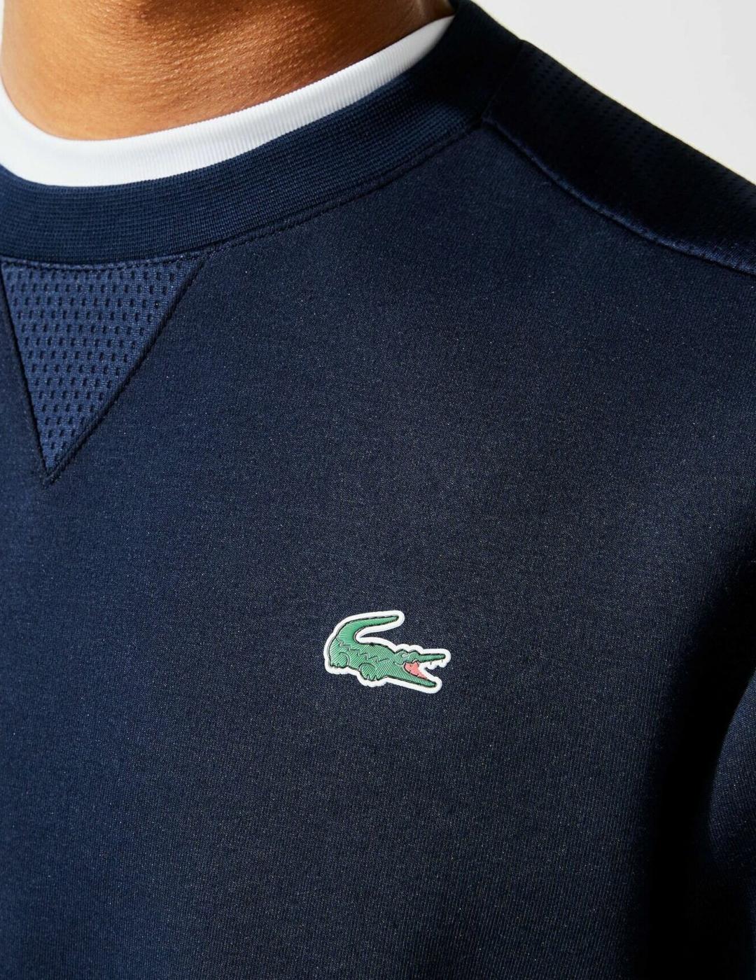 LACOSTE SUDADERA MARINO CUELLO REDONDO