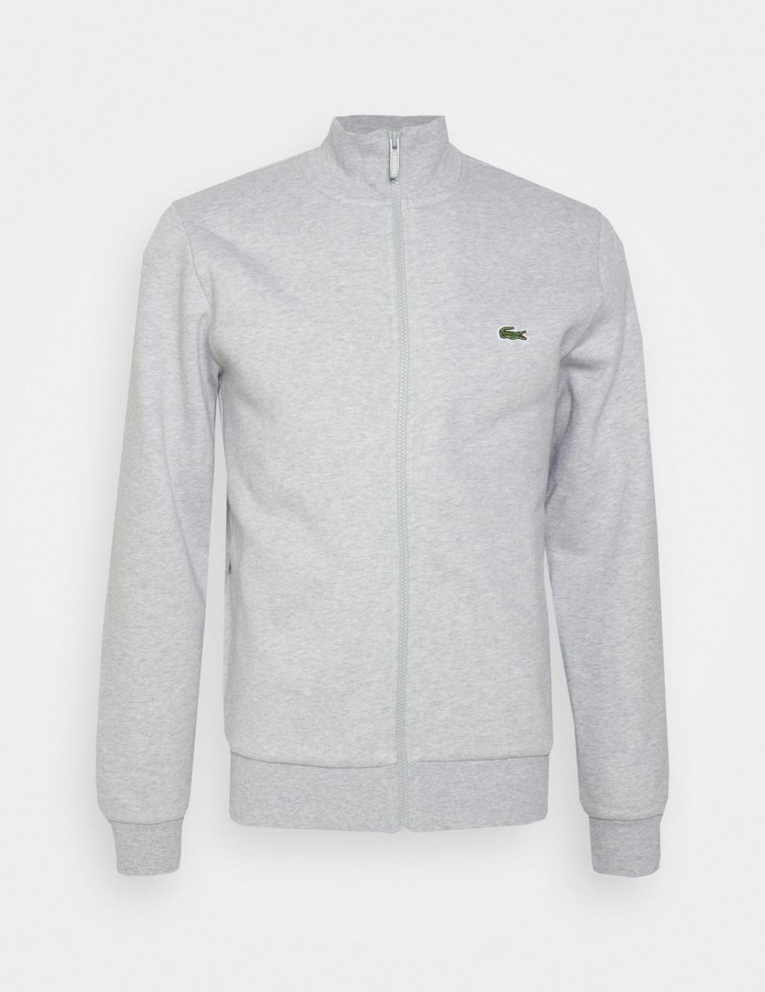 SUDADERA CREMALLERA LACOSTE GRIS