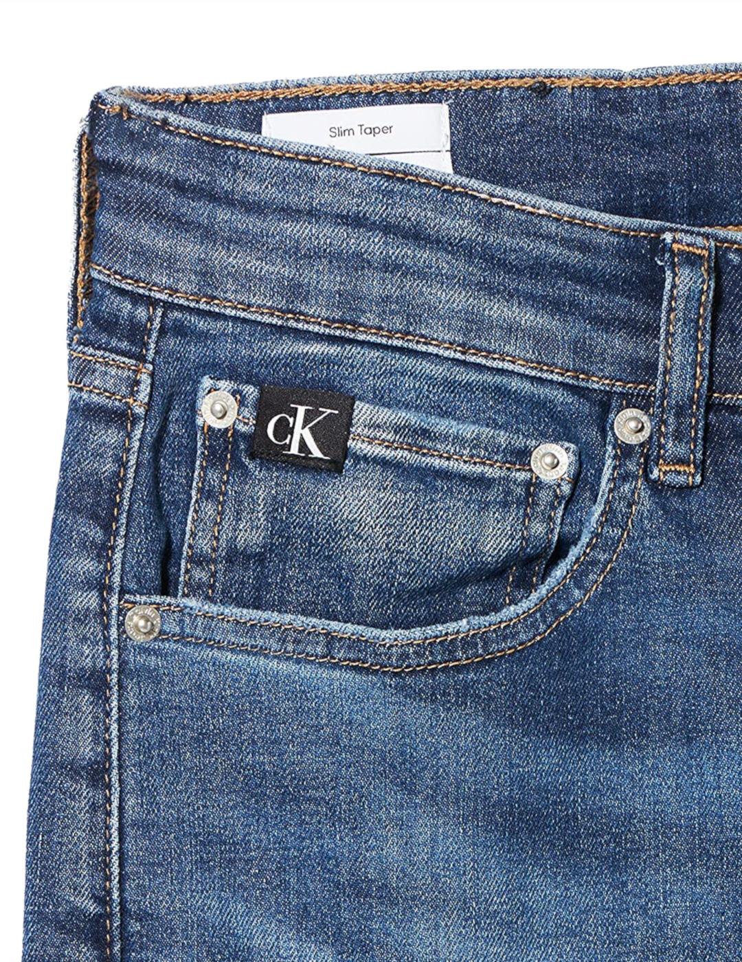 CALVIN KLEIN JEANS SLIM TAPER AZUL