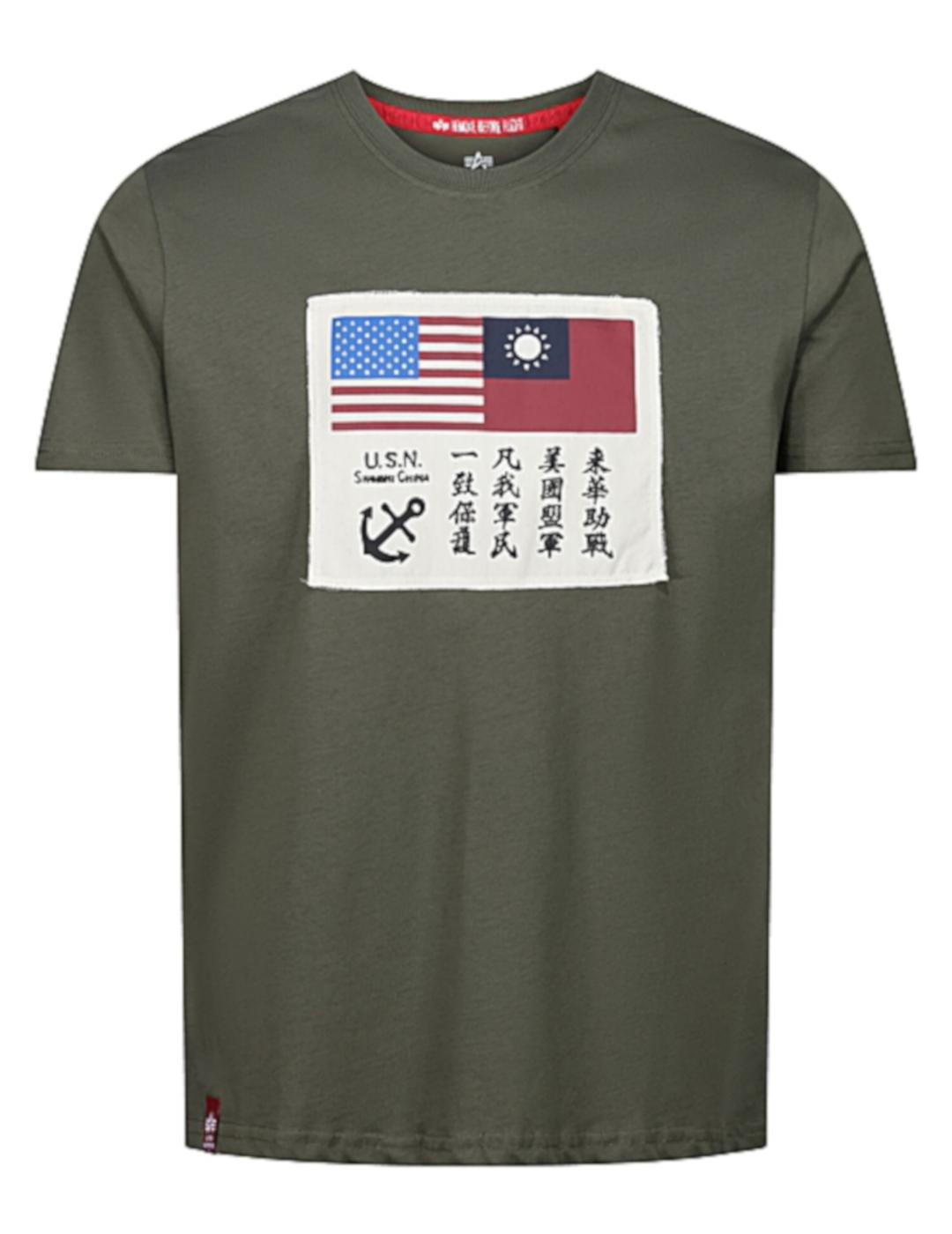 ALPHA CAMISETA DARK OLIVE BLOOD CHIT