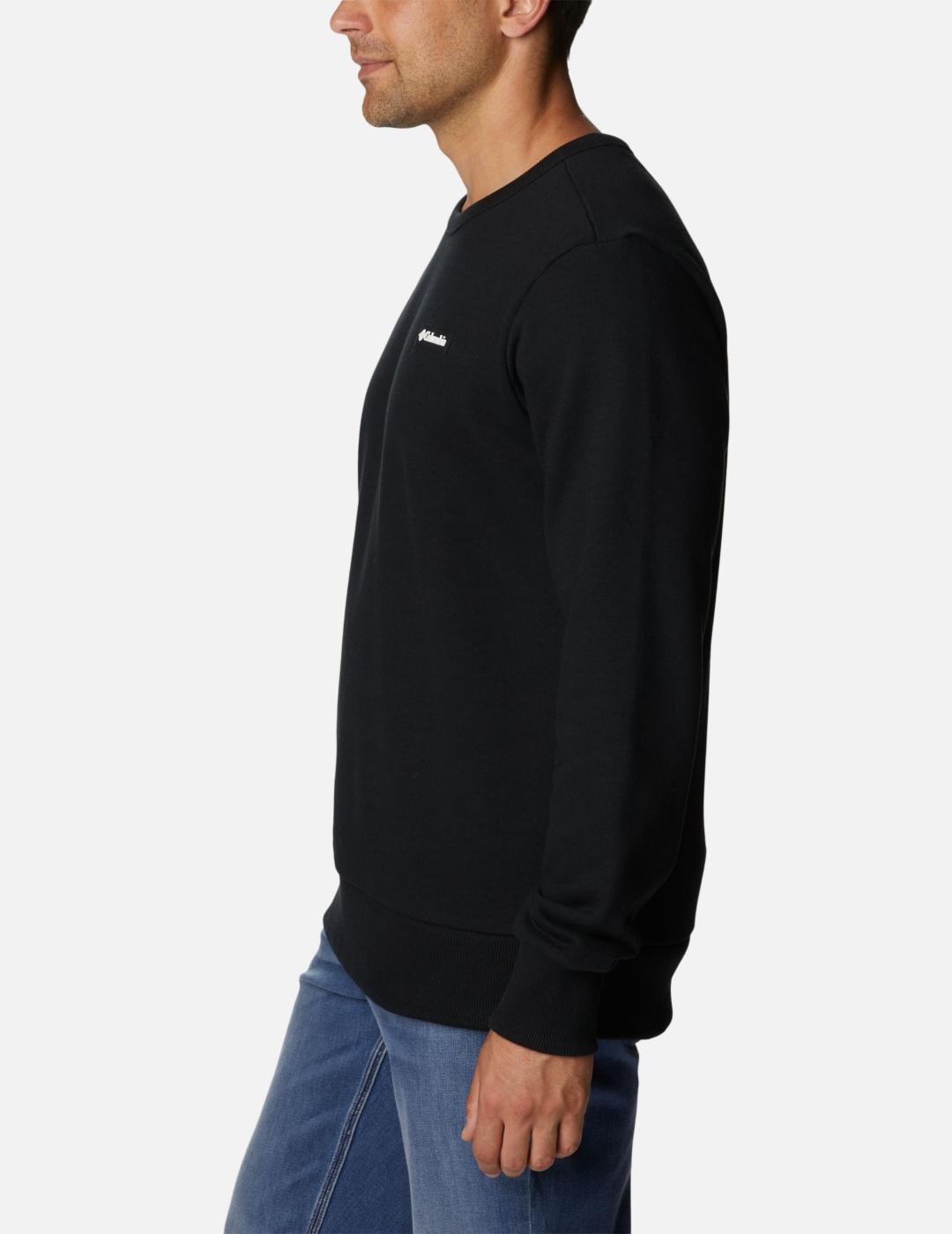 COLUMBIA SUDADERA LODGE CUELLO REDONDO NEGRA